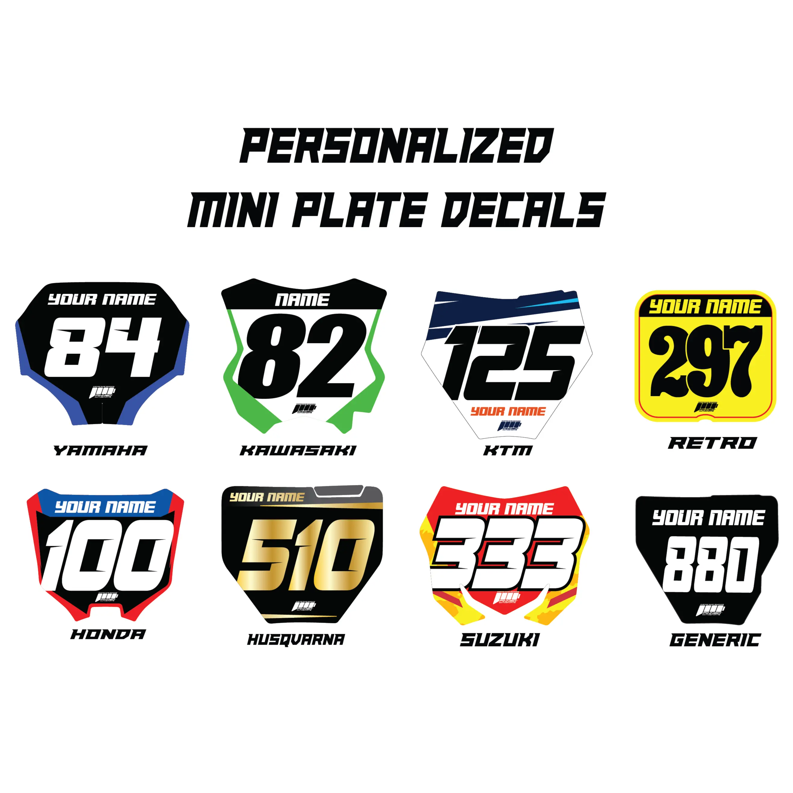 Mini Number Plate Decals Mini Number Plate Decals
