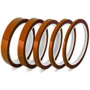 High Temperature Resistant Adhesive Tape Set, 2/3/5 Rolls Polyimide Film for Electronics, 3D Printing, Soldering, Multiple Sizes Available