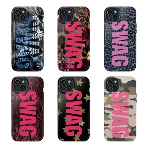 Y2K SWAG Collections Phone Case, Leopard|| Zebra Print| Camo Print Case Cover, Compatible With iPhone 16 15 14 13 12 11 Pro Max X XS, Galaxy S25 S24 S23 S22 Ultra, Plus, Shockproof and Durable, Gift For Lover