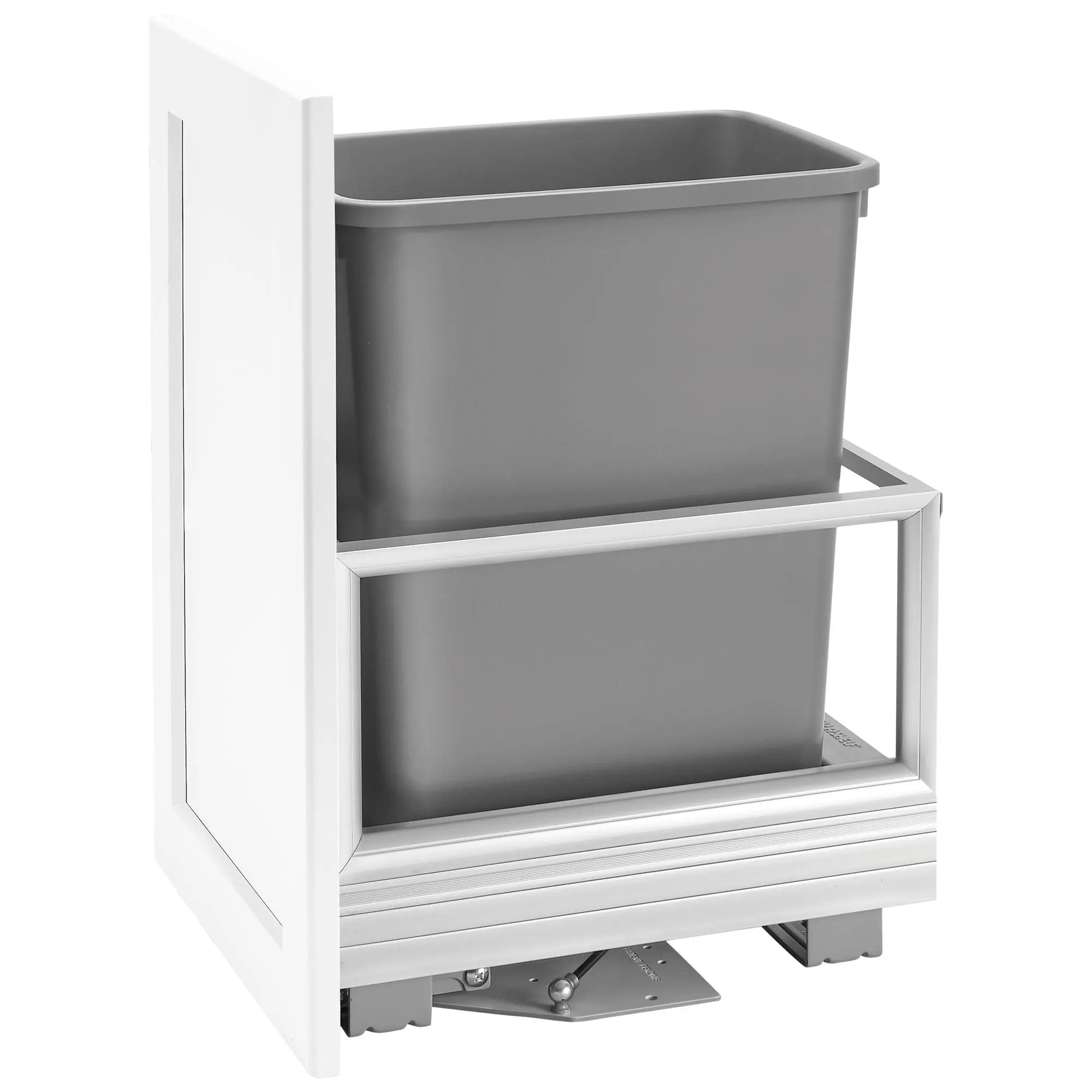 Rev-A-Shelf Pull Out Kitchen Trash Can 35 Qt w/Soft Close, Grey, 5149-15DM18-117 Rev-A-Shelf Pull Out Kitchen Trash Can 35 Qt w/Soft Close, Grey, 5149-15DM18-117
