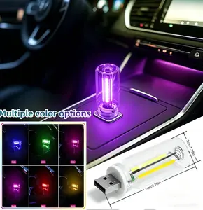 USB Car Interior Night Light – Touch Control Adjustable LED Bottle Lamp, Portable Mini Dimmable Ambient Light for Car & Bedroom, Plug and Play Design