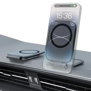 Car Phone Mount 2026 New Model Automotive Foldable Magnetic Navigation Tesla Vehicle Universal Anti-Shake Support Stand