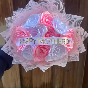 10 rose bouquet w/ Mother’s Day text Decor