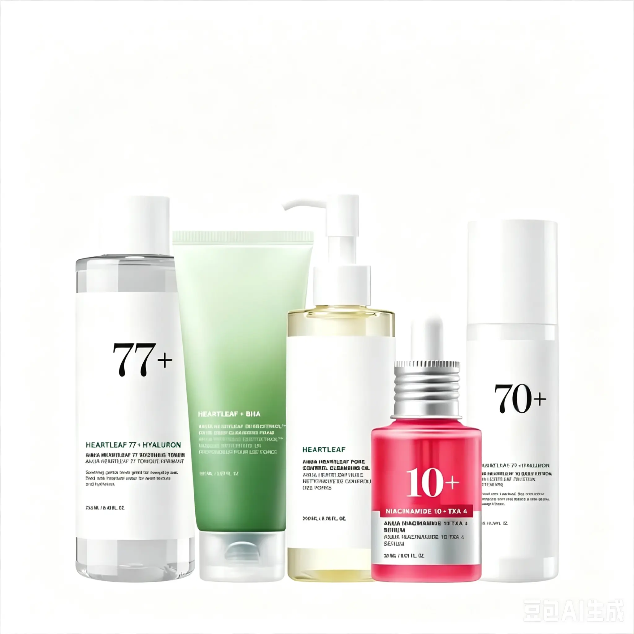 ANUAK-Beauty Skincare Set | 5-Step Glass Skin Routine for Hydration, Brightening & Smooth Skin | Cleanser, Toner, Serum & Lotion