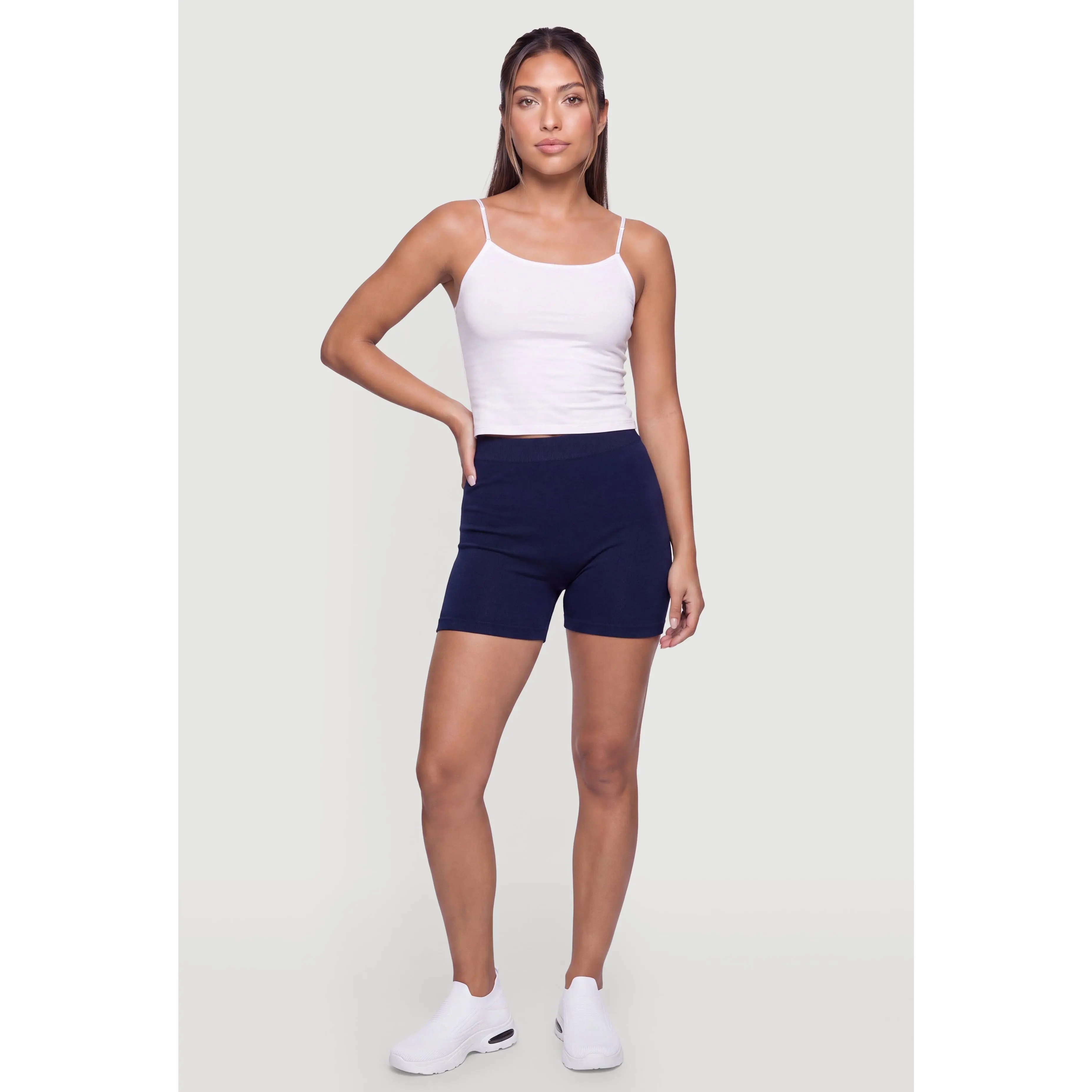 Mid Rise Biker Shorts