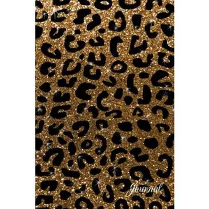 USED-Journal: Faux gold glitter cheetah notebook by Brothergravydesigns (Paperback)
