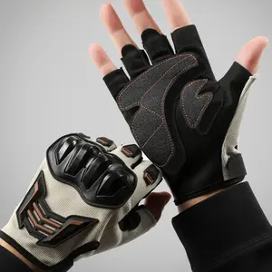 Half Finger Men's Gloves Outdoor F Protective Gloves Sports Wear resistant Motorcycle Bicycle Gloves