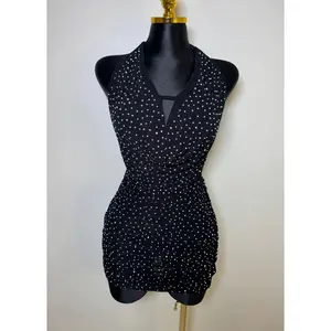 Black Starlit Mirage Mini Dress