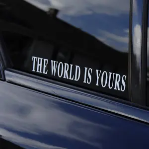 The world is yours Vinyl Decal - Inspirational Vinyl Sticker For Car Window, Laptop, Tumbler