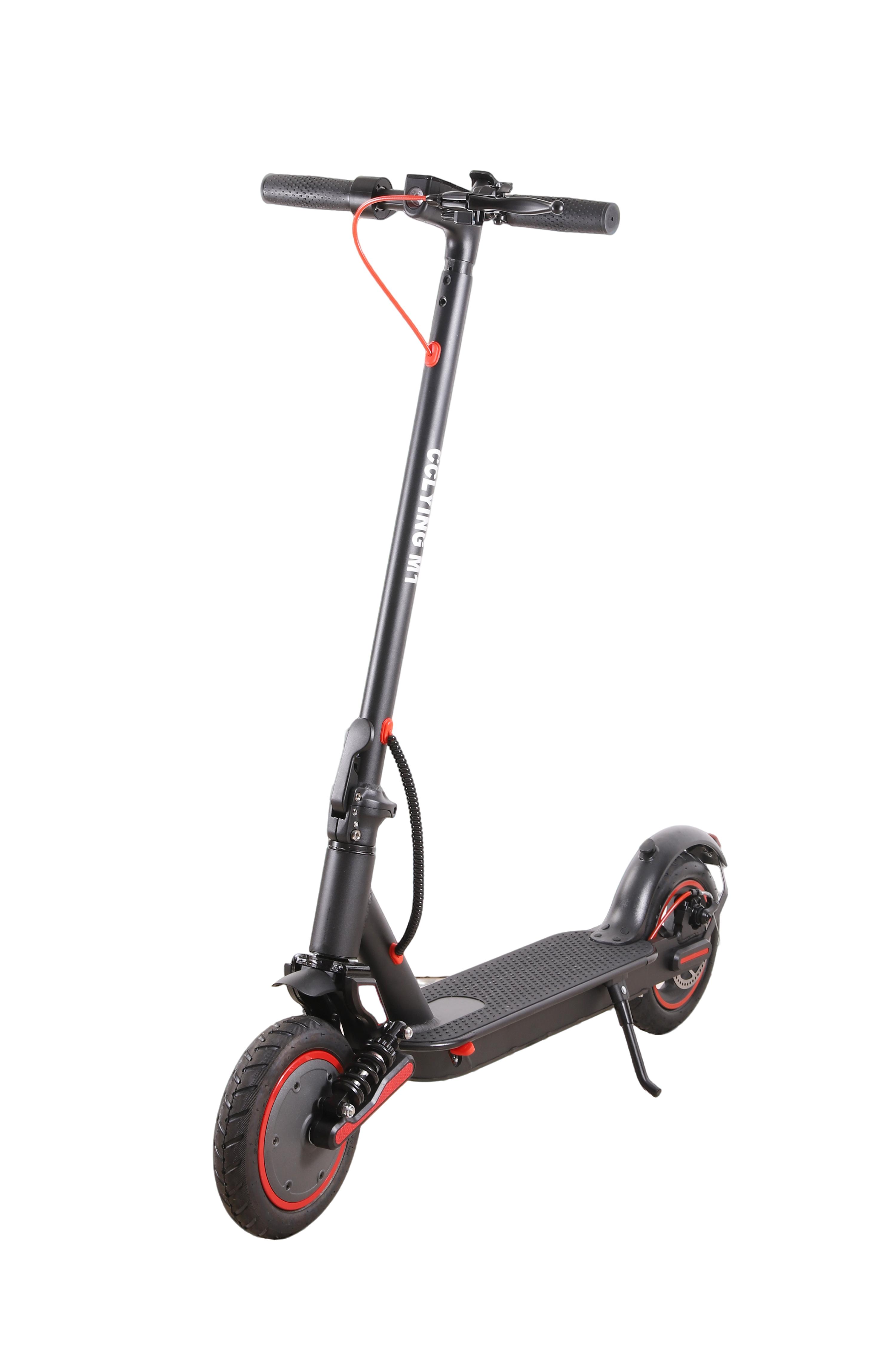 Electric Scooter, 350W Motor E-Scooter with 42V 7.5Ah Lithium Battery, 18.6MPH Max Speed, Dual Brakes, 100kg Max Load, Portable Urban Commuter Scooter with LED Lights & Kickstand