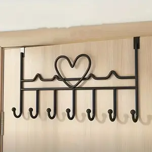 [Love Hooks Storage Rack] 2pcs Love Hooks Storage Rack - Multi-Functional for Hanging Towels, Clothes, Hats, Wallets, and Bathrobes