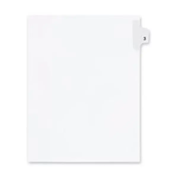 Kleer-Fax- Inc. KLF82227 Index Dividers- Number 27- Side Tab- .505 Cut- Letter- 25-ST- WE