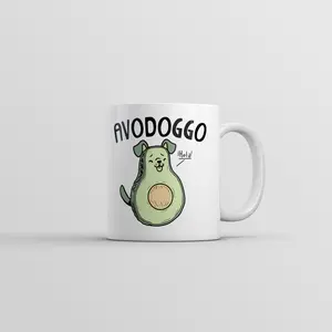 Avodoggo Mug Funny Cute Puppy Graphic Coffee Cup - 11oz Funny Coffee Mugs Ceramic Printed Drinkware Cup