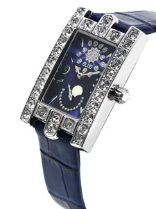 Women's Quartz Watch with Stone Embellishment, Fashionable Ladies' Wristwatch, Analog Display, Hardlex Glass Dial, Alloy Case