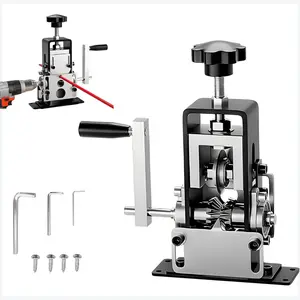 Manual Wire Stripping Machine Gauge Wire 0.04-1 inches, Scrapping Copper Wire Peeler Machine, Drill Powered Cable Wire Peeler Stripping Tool with Hand Crank for Scrap Copper Wire Cable Recycling