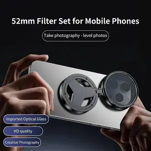 Magsafe 52mm Cpl Filter Adapter Ring, Universal Magnetic Quick Release Mount, Compatible with iPhone and Various Phone Models