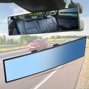 Joytutus 11.81in Panoramic Convex Real View Car Mirror - High-Quality Glass, Anti-Fall Design, Easy Installation, Reversible for SUVs/Trucks, Blind Spot Reduction, Passenger Rearview Accessory for Cars outdoorfun