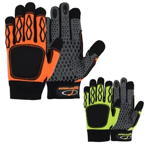 Riggermen Heavy Duty Mechanic Gloves Touchscreen Anti-Slip Multiuse Safety Glove with Reinforced Palms and Knuckle Guards for Durable Protection