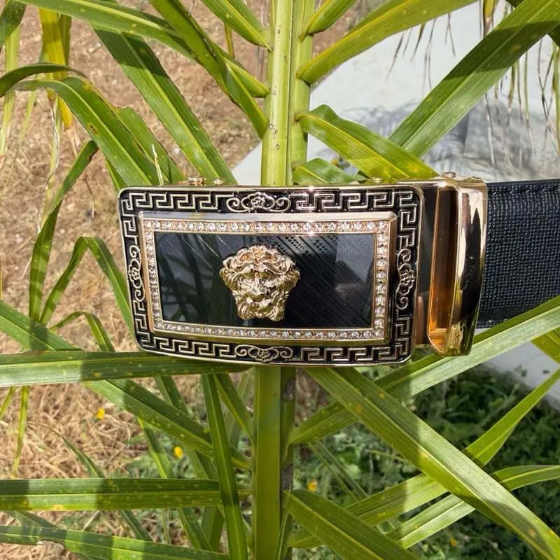 Rectangle LEON belt (cinto) with rhinestones