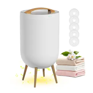 Luxury Towel Warmer Bucket with Bluetooth Speaker Ambient Light & Auto Shut Off Fits Up to Two Oversized Towels for Bathroom Hot Tub Spa Ideal Gift