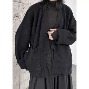 Small Niche Yamamoto Japanese Style Dark Style Loose Sweater Cardigan For Women