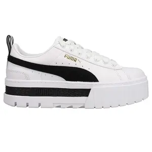 PUMA Womens Mayze Lace Up Platform Sneakers Shoes Casual - White PUMA Womens Mayze Lace Up Platform Sneakers Shoes Casual - White