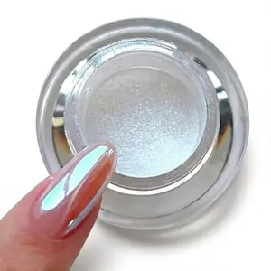 Pretty Diva Moonlight Chrome Nail Powder, Unicorn Mermaid Chrome Powder for Nails, Aurora Nail Powder Iridescent Nail Chrome Powder, Nail Art Glitter Decoration for Home DIY Salon Manicure Pigment