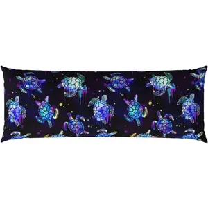 Sea Turtles Body Pillow Pillowcase Cover with Hidden Zipper 20"x 54" Body Pillow Case Gifts for Women Men Boys Girls