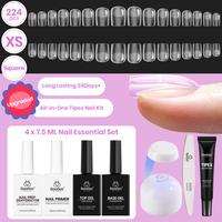 Extra Short Square 【Kit】16 Sizes-224 Pcs