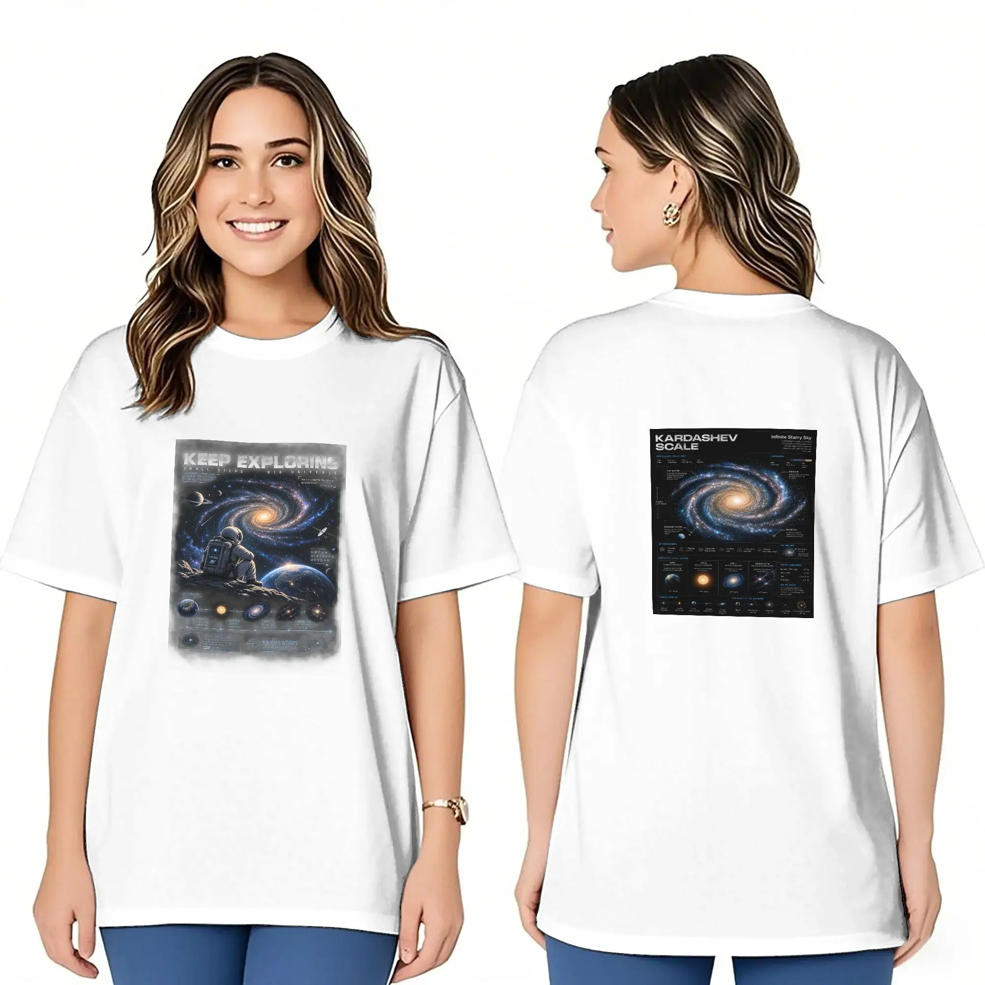 Galaxy Star Map Women's Graphic T-Shirt