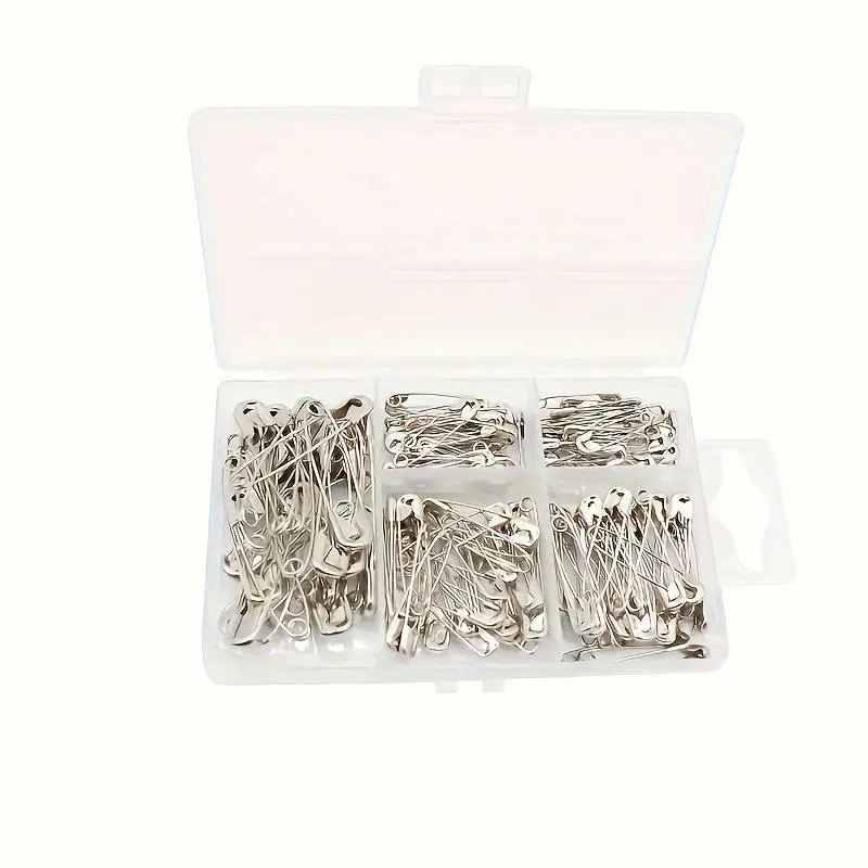 Safety Pins, 150pcs/box Multipurpose Safety Pins, Sewing Pins, Household Fixing Pins, Sewing Tool Kit for Home Use, Sewing Accessories and Supplies Crafts, Sewing Accessories
