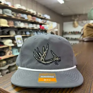 Antler Shed Rope Hat - Charcoal/White