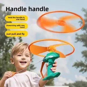 Children's Frisbee Frisbee Handheld Launch Frisbee Ejection Aircraft Baby Flying Outdoor Toys