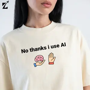 Comfort  Color Soft AI Graphic T-Shirt - Funny Tech Humor Tee, Programmer Gift, "No Thanks I Use AI" Design