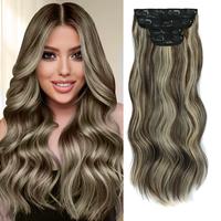 Ash Brown mix Light Blonde (wavy)