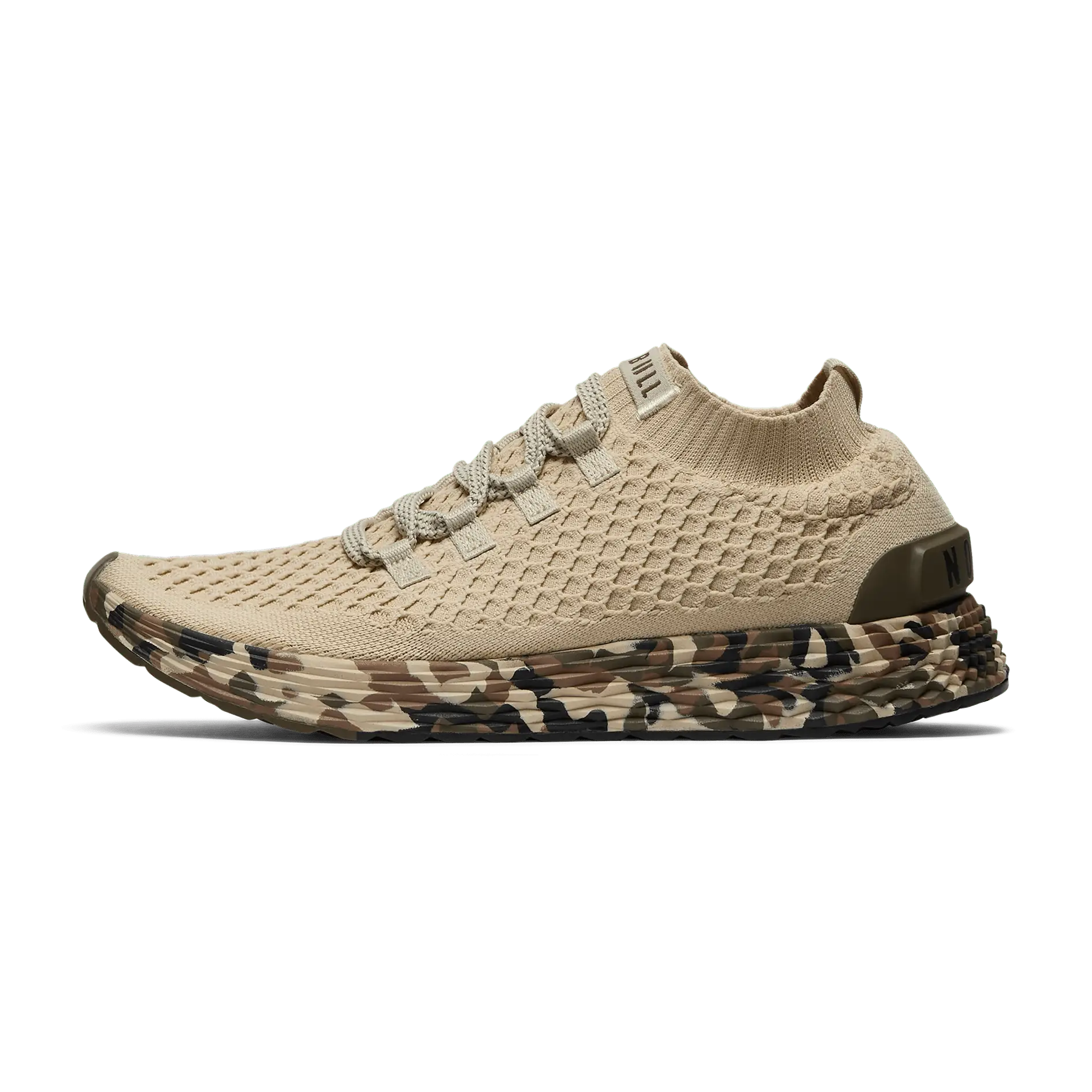 NOBULL Women's Allday Knit Shoe in Beige Camo - Everyday Sneaker, Casual Footwear