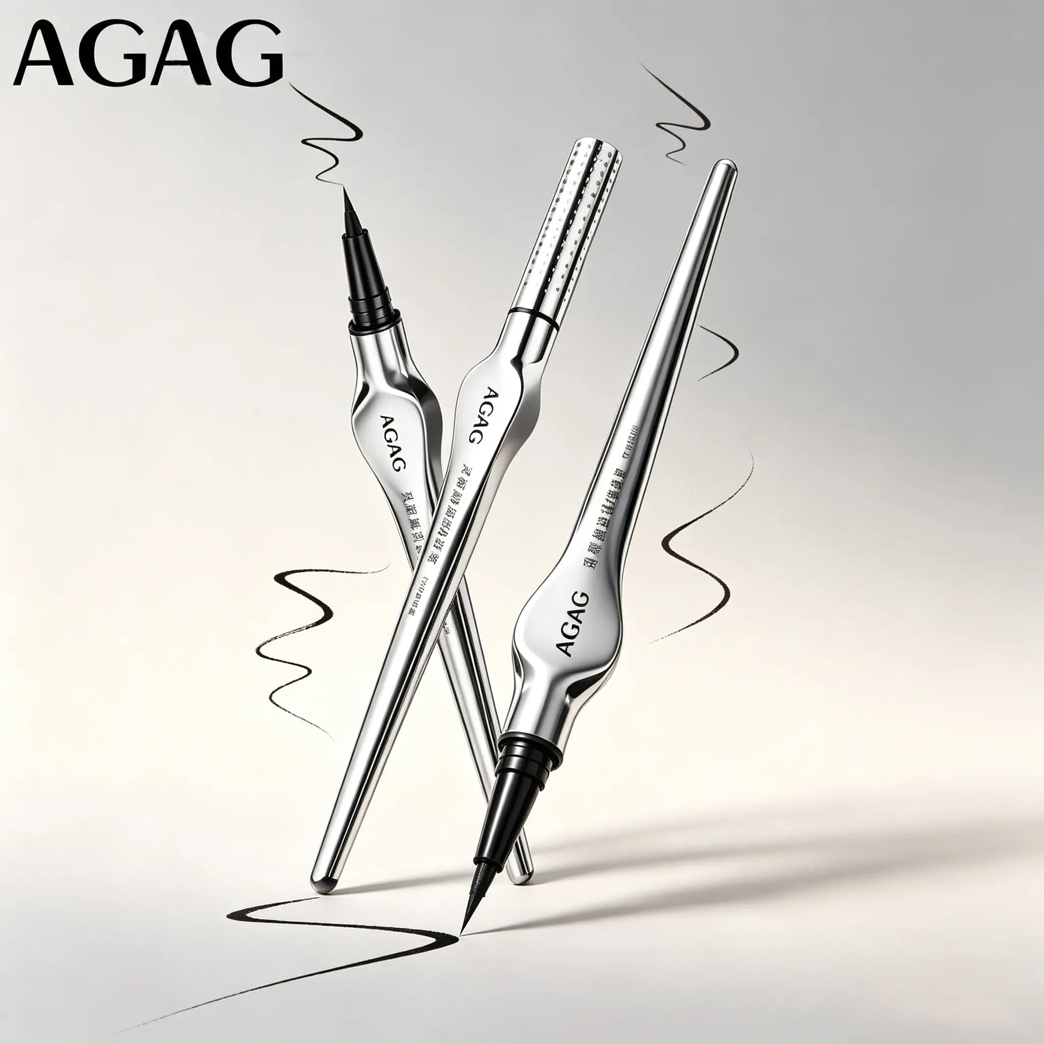 AGAG Precision Liquid Eyeliner Pen, Waterproof Matte Formula & Ultra-Fine Applicator Tip, Quick Dry Smudge Proof Performance, Comfortable Ergonomic Grip, Easy to Use for Everyday Eye Makeup