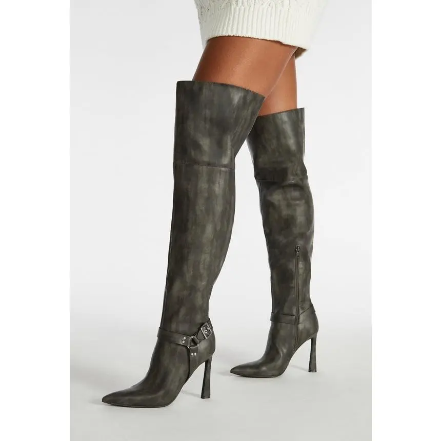 JUSTFAB Women's Tall Stiletto Boots, Women's Shoes
