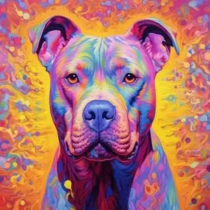 New! Best-Selling DIY 5D Diamond Painting Kit, Colorful Dog Theme Mosaic Art, Home Wall Decor Gift, Full Drill Craft