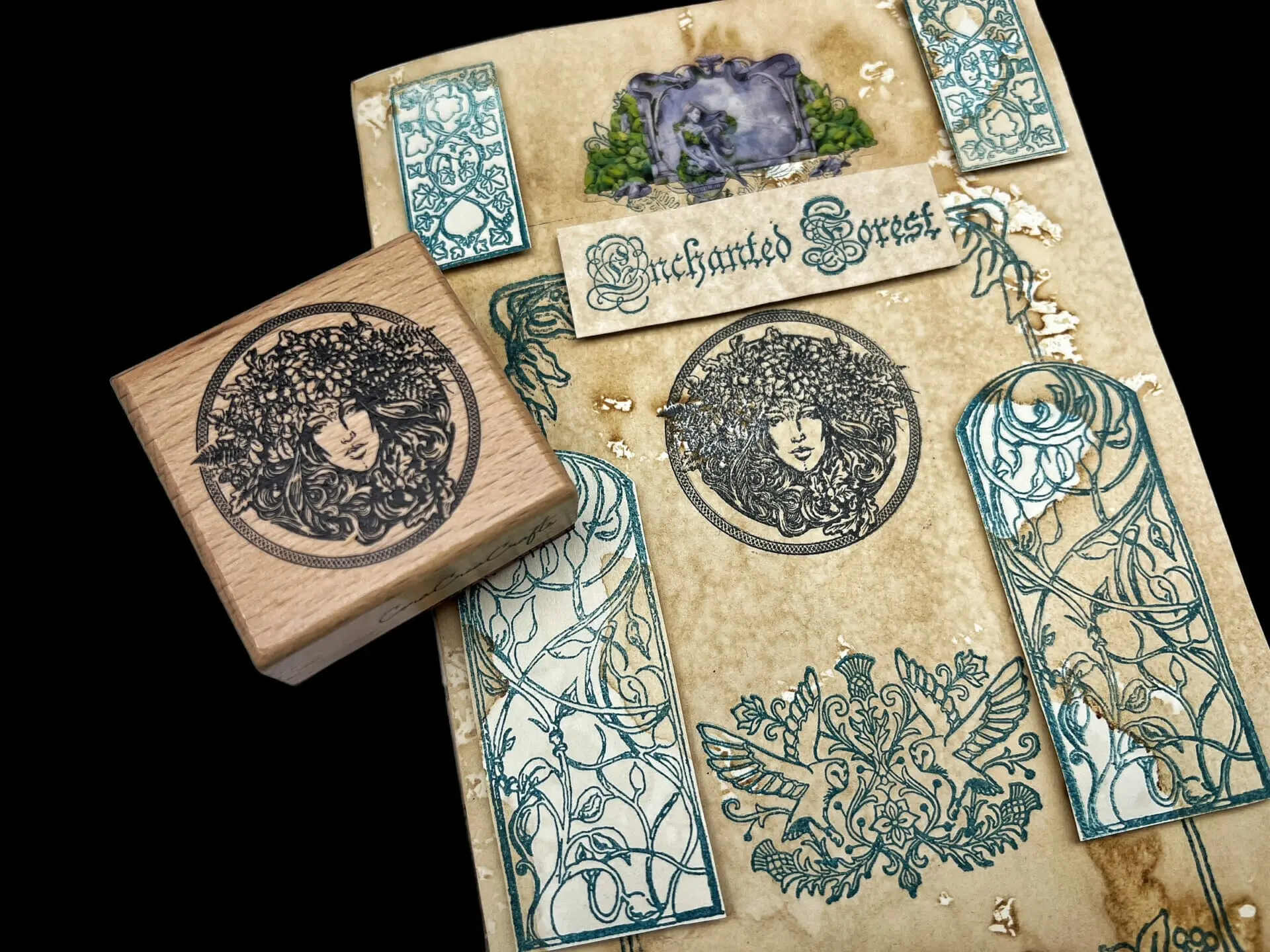 Lady of the Forest Wooden Stamp