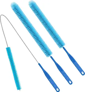 3-Pack Dryer Vent Cleaner Kit & Lint Brush Set Long Flexible Cleaning Tools for Home Pet Hair Remover Laundry Drain Snake Vent Duct Essentials