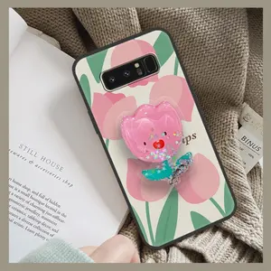 quicksand Fashion Design Phone Case For Samsung Galaxy Note8/SM-N9500 Durable Soft Case Skin feel silicone phone lens protection Waterproof Kickstand Cartoon Back Cover Simplicity