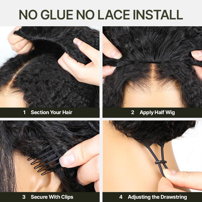 [Blend] Frodio Veralux™  3in1 Half Wig Curly Hair  Ready To Wear Shaggy Waves Big Hair 26" Curly Hair Wig TikTokShopBlackFriday