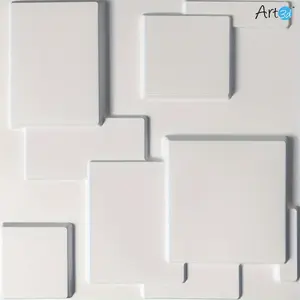 New Art3d Mosaic Design 3D Wall Panel, 12 Tiles, 32 Square Feet, Whit