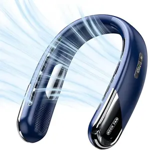 USB Rechargeable Wearable Fan, Bladeless Personal Fan, Portable Neck Fan, Cooling Fan for Travel, Birthday Gifts for Men, Women, Mom, and Dad