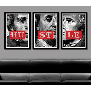 Cash Money Hustle - 13X19, 16X24 Or 24X36 Inches - Office Art Home Decor