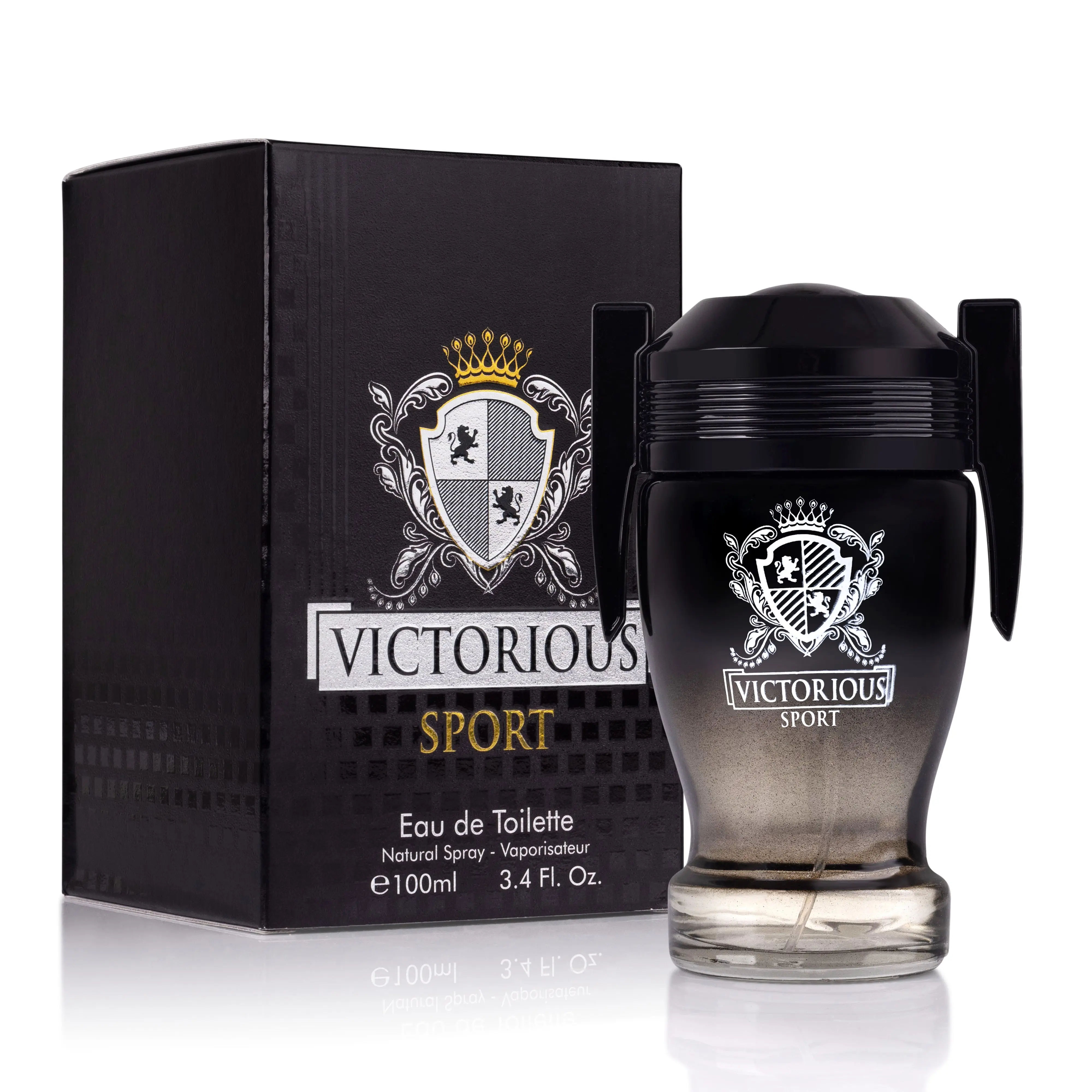 Urban Collection Victorious Sport Eau De Parfum, Long-Lasting Cologne Scent for Men with Fresh Spicy Lemon-Lavender Notes, 100ml Natural Spray, Tonka Bean, Men's Fragrance, Signature Scent, Smelling Good, Adults