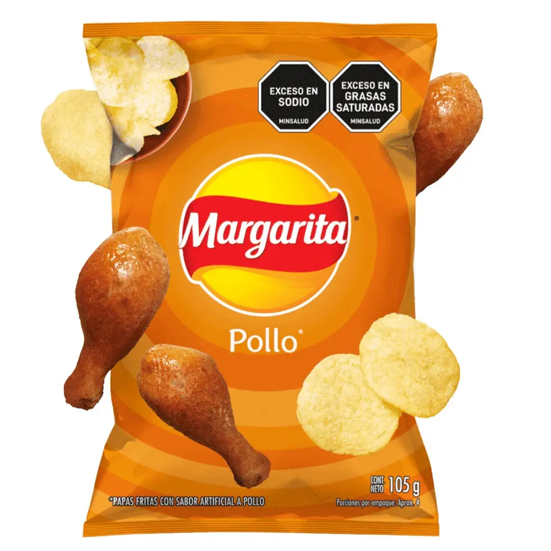 PAPAS MARGARITA DE POLLO 105g