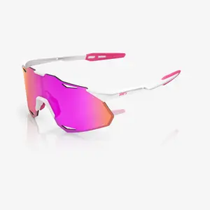 HYPERCRAFT XS Matte White/Pink HiPER Vital Pink Mirror Lens