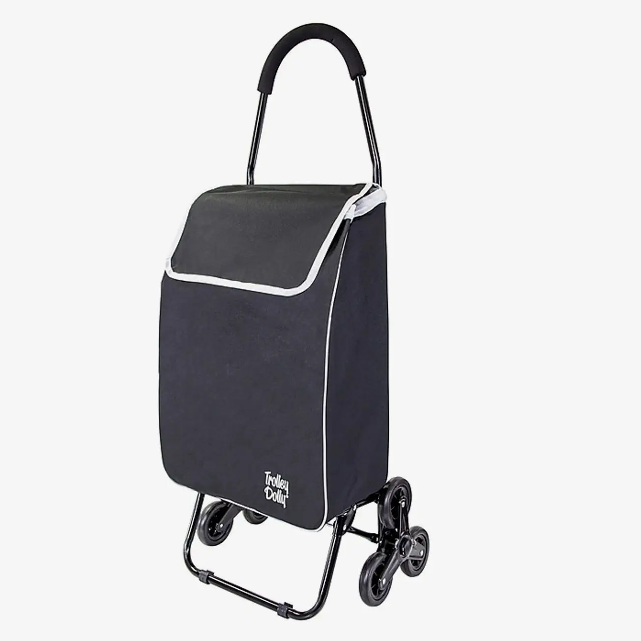 Dbest Stair Climber Trolley Dolly - Sport Black (01-917), Home Improvement Carrying Aid with Fabric Cover, Sport Look Building Supplies Trolley